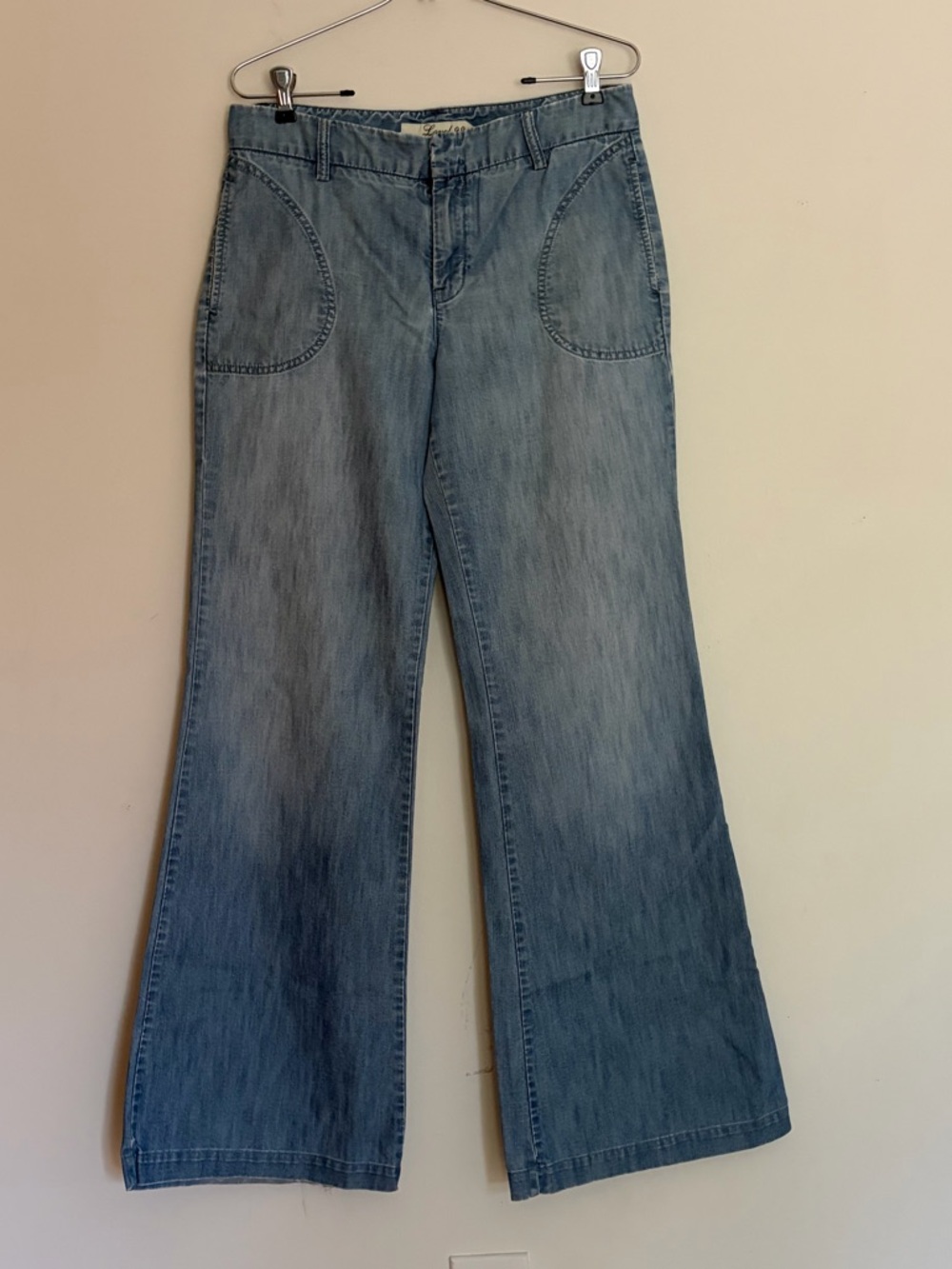 Level 99 Cotton Blend Wideleg Trouser pants